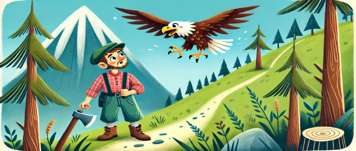 এক কাঠুরে ও একটি ঈগলের গল্প