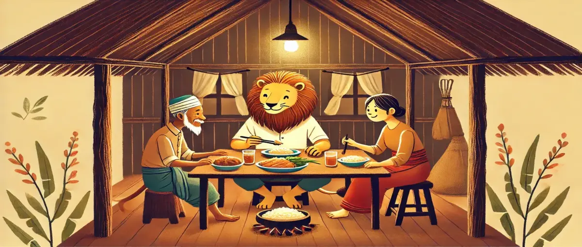 Read more about the article এক কাঠুরে ও একটি সিংহের গল্প