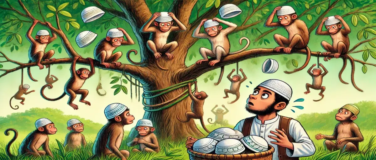 এক টুপি বিক্রেতা ও বানর দল