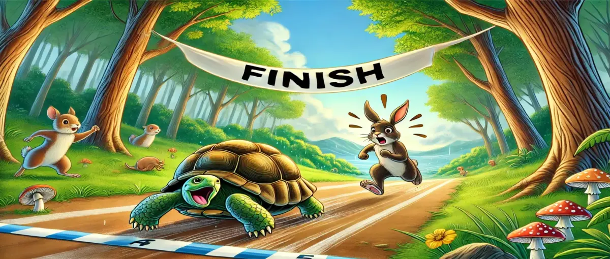একটি খরগোশ ও একটি কচ্ছপের গল্প