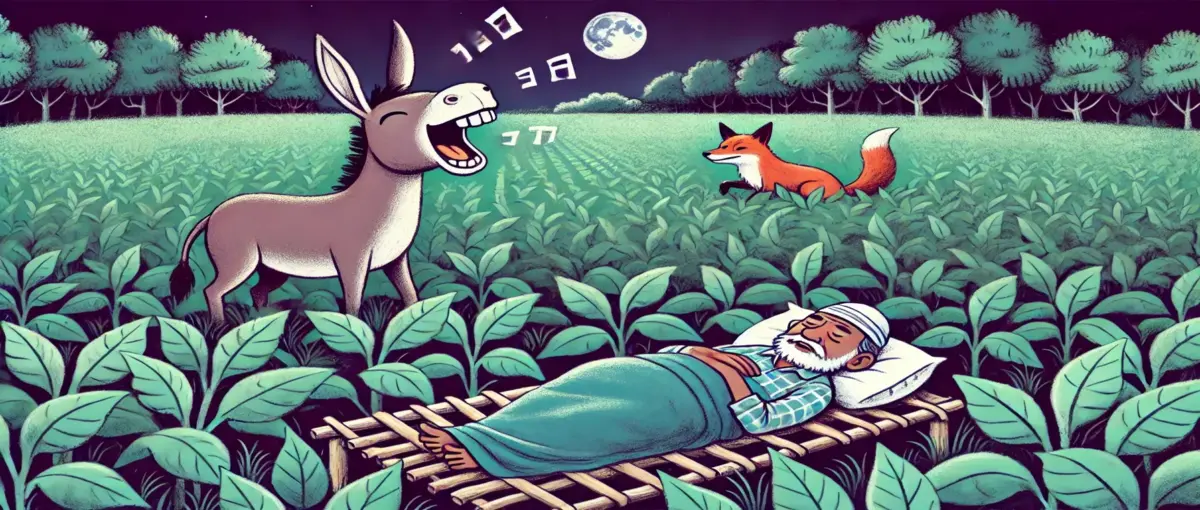 একটি গাধা ও একটি শিয়ালের গল্প