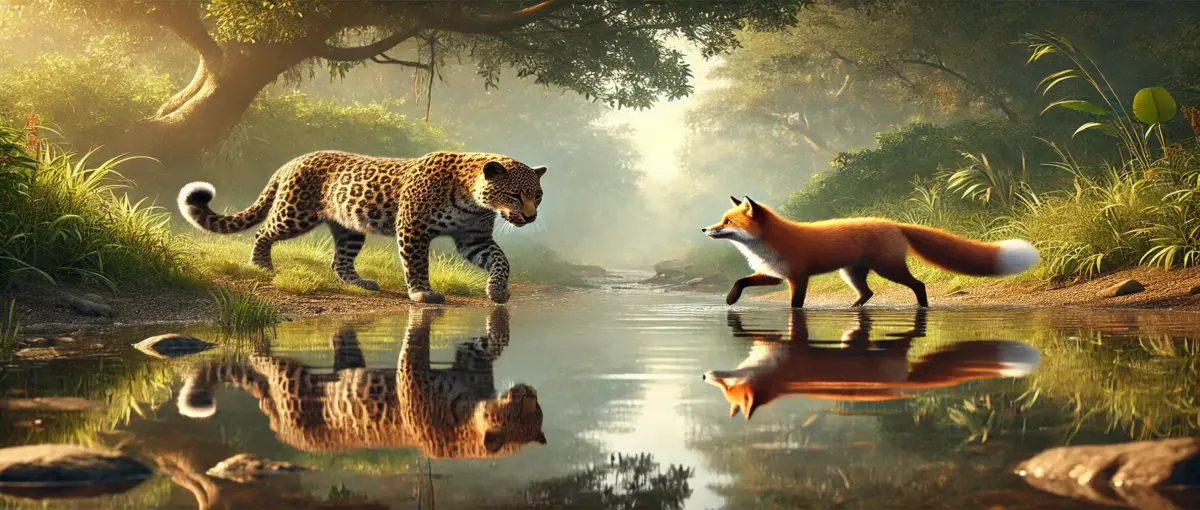 চিতাবাঘ ও শিয়ালের গল্প