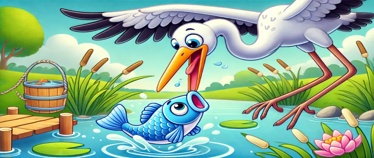 একটি দুষ্ট সারস পাখির গল্প