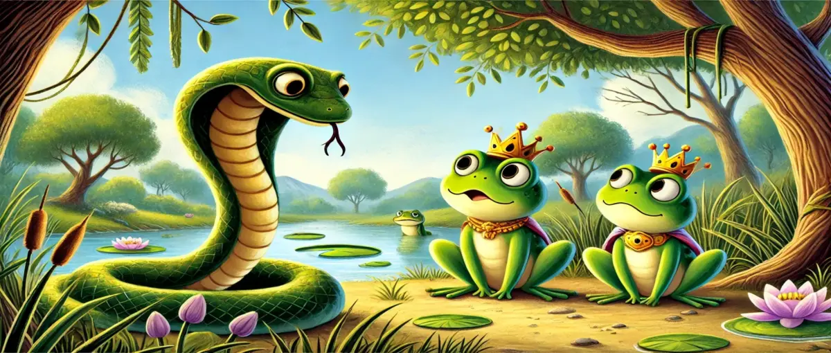 Read more about the article সাপ ও বোকা ব্যাঙ